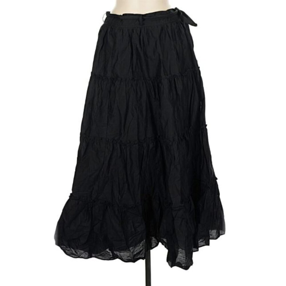 Jason Wu Tiered Black Skirt, Size M